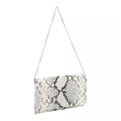 Abro Clutch aus Leder weiß Clutch