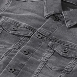 Adriano Goldschmied Jeansjacke mit Hemdkragen schwarz Jeansjacke