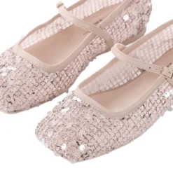 Agl Ballerinas Ceramic Mary Jane mit Pailletten pink Ballerinas