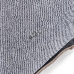 Agl Schultertasche aus Leder blau Shopper