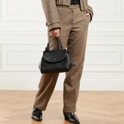 AIGNER Miranda Black Satchel