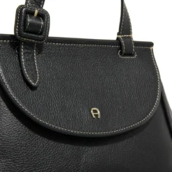 AIGNER Miranda Black Satchel