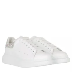 Alexander McQueen Oversize Sneaker Strass weiß Low-Top-Sneaker