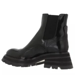Alexander McQueen Wander Chelsea Boots Leather Black Chelsea Boots