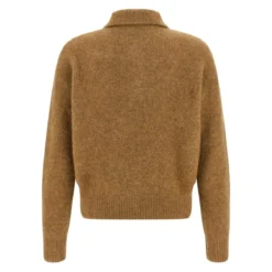 AMI Paris 'Ami' Polo Shirt Brown Poloshirt