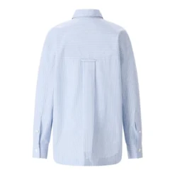 AMI Paris Gestreifte Hemdbluse blau Hemd