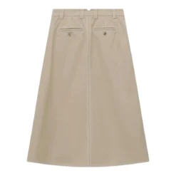 AMI Paris Midirock aus Baumwolle braun Midirock