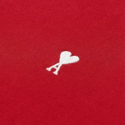 AMI Paris Sweatshirt aus Baumwolle rot