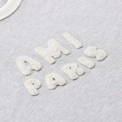 AMI Paris T-Shirt mit Logo grau T-Shirt