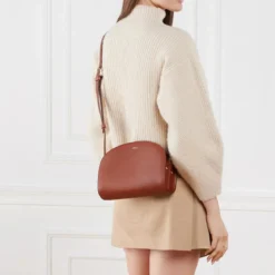 A.P.C. PXAWV-F61048 Cad Hazelnut Crossbody Bag