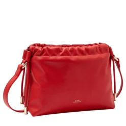 A.P.C. Sac Ninon Mini Gaa Red Crossbody Bag