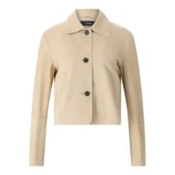 Arma Jacke Emy aus Veloursleder beige Lederjacke