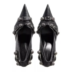 Balenciaga Womens Cagole 90mm Pump Black Pumps