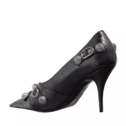 Balenciaga Womens Cagole 90mm Pump Black Pumps