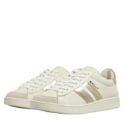 Bally Thiago-W White/Gold Low-Top-Sneaker