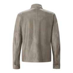 Belstaff Jacke aus Leder grau Lederjacke