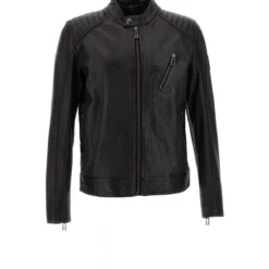 Belstaff Jackets Black Schwarz Lederjacke