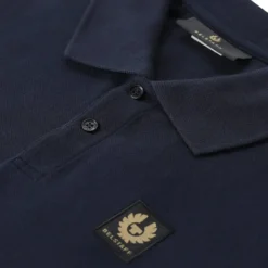 Belstaff Langärmeliges Poloshirt blau Poloshirt