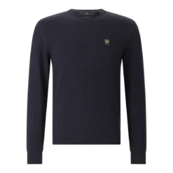 Belstaff Pullover aus Seide und Baumwolle grün Longsleeve