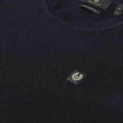 Belstaff Pullover aus Seide und Baumwolle grün Longsleeve
