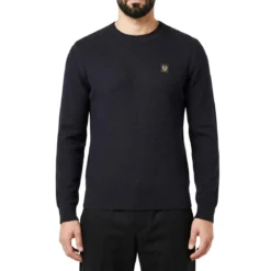 Belstaff Pullover aus Seide und Baumwolle grün Longsleeve