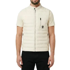 Belstaff Weste mit Logo weiß Weste