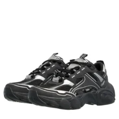 Buffalo Cld Run Jog Black/Silver Low-Top-Sneaker