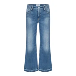 Cambio Boot Cut Jeans Felina cropped blau Bootcut-Jeans
