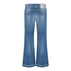 Cambio Boot Cut Jeans Felina cropped blau Bootcut-Jeans