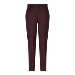 Cambio Carrot-Fit Stoffhose Karina Dunkellila Stoffhose