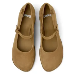Camper Absätze Kora mittel-braun Mary Janes