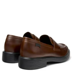 Camper Bei Dean, einem zeitlosen Unisex-Stil, trifft Trad mittel-braun Schnürschuhe