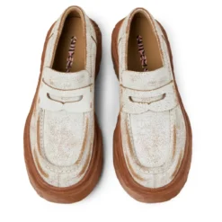 Camperlab Mokassins Vamonos weiss Schnürschuhe