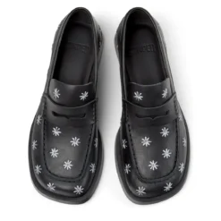 Camper Mokassins Donna schwarz Bootsschuhe