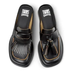 Camper Mules Donna Twins schwarz Sandalen