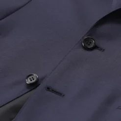 Canali Anzug aus Wolle blau Hosenanzug