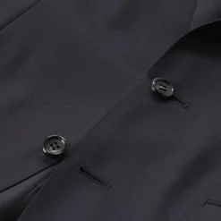 Canali Anzug aus Wolle schwarz Hosenanzug