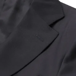 Canali Anzug aus Wolle schwarz Hosenanzug