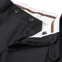 Canali Anzug aus Wolle schwarz Hosenanzug