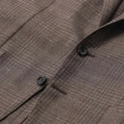 Canali Kariertes Sako Kei braun Anzugjacke