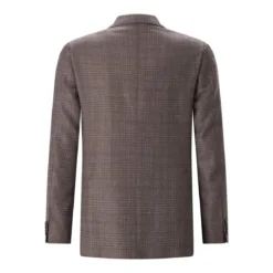 Canali Kariertes Sako Kei braun Anzugjacke