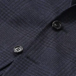 Canali Sakko aus Wolle blau Anzugjacke