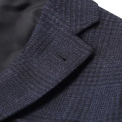 Canali Sakko aus Wolle blau Anzugjacke