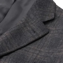 Canali Sakko aus Wolle braun Anzugjacke