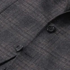 Canali Sakko aus Wolle braun Anzugjacke