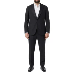 Canali Smoking aus Wolle schwarz Hosenanzug