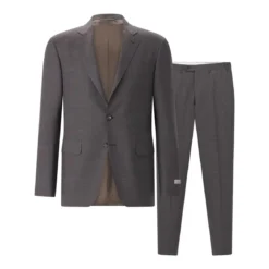 Canali Zweiteiliger Regular-Fit Anzug Kei braun Hosenanzug