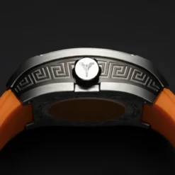 Carlo Colucci Automatikuhr CC100 . orange Automatikuhr