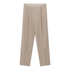 Casablanca Bundfaltenhose aus Wolle braun Stoffhose