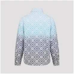 Casablanca Gradient Geometric Pattern Casual Jacket With Butt Grey Hemdjacke